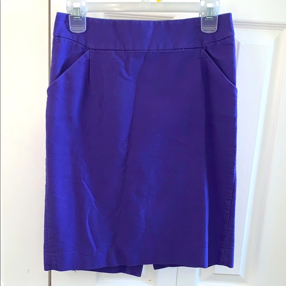 J. CREW - The Pencil Skirt - Purple, Size 6